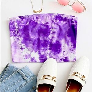 Tie dye tube top